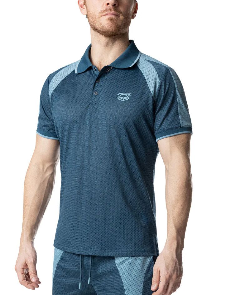 NASTY PIG STRIDE POLO DARK TEAL/LIGHT TEAL, Size: SMALL