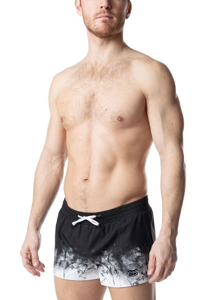 NASTY PIG OXIDIZE SWIM TRUNK BLACK/WHITE NASTY PIG OXIDIZE SWIM TRUNK BLACK/WHITE, Size: SMALL
