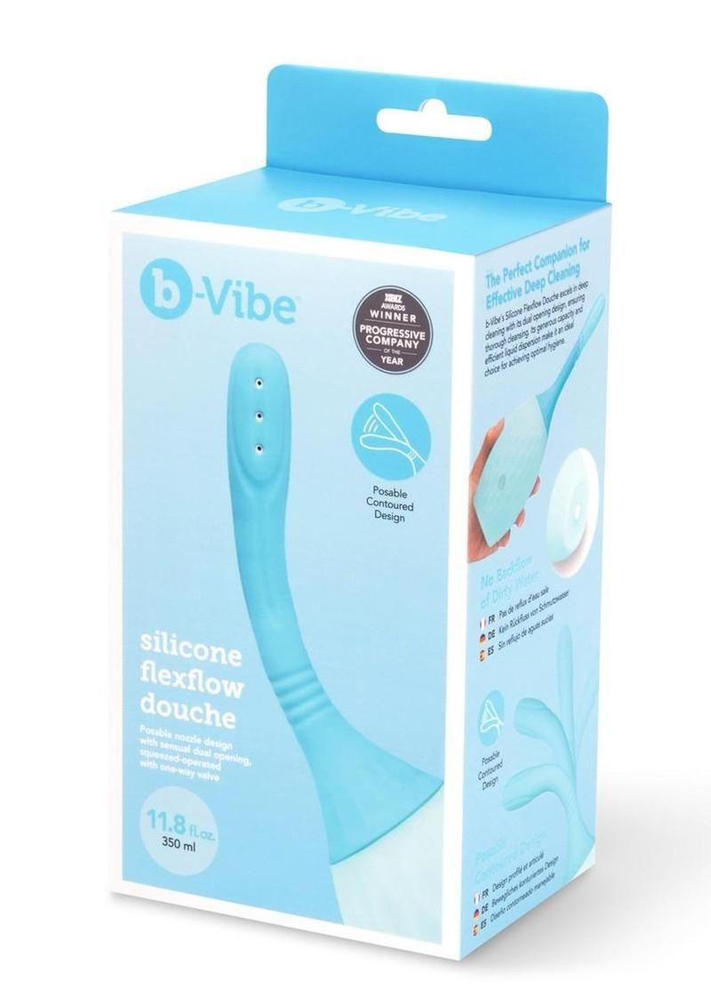 B-VIBE SILICONE FLEXFLOW DOUCHE BLUE B-VIBE SILICONE FLEXFLOW DOUCHE BLUE