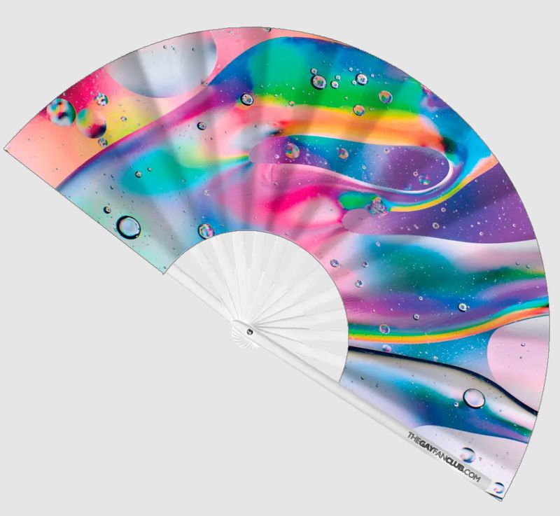 GAY FAN CLUB ENERGY UV BAMBOO CLACK FAN
