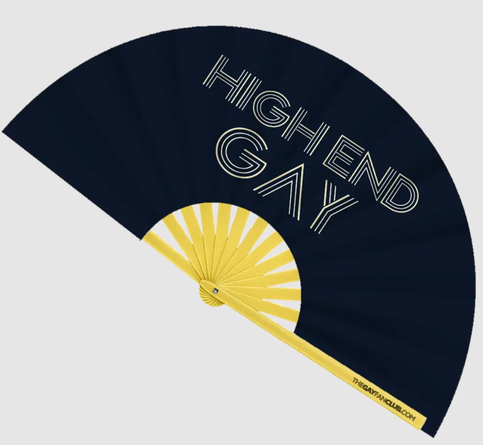 GAY FAN CLUB HIGH END GAY BAMBOO CLACK FAN