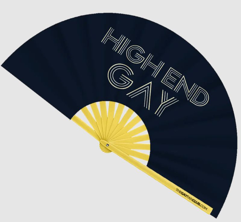 GAY FAN CLUB HIGH END GAY BAMBOO CLACK FAN