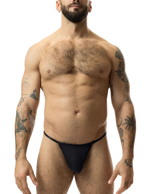 NASTY PIG ADONIS THONG BLACK & BLACK