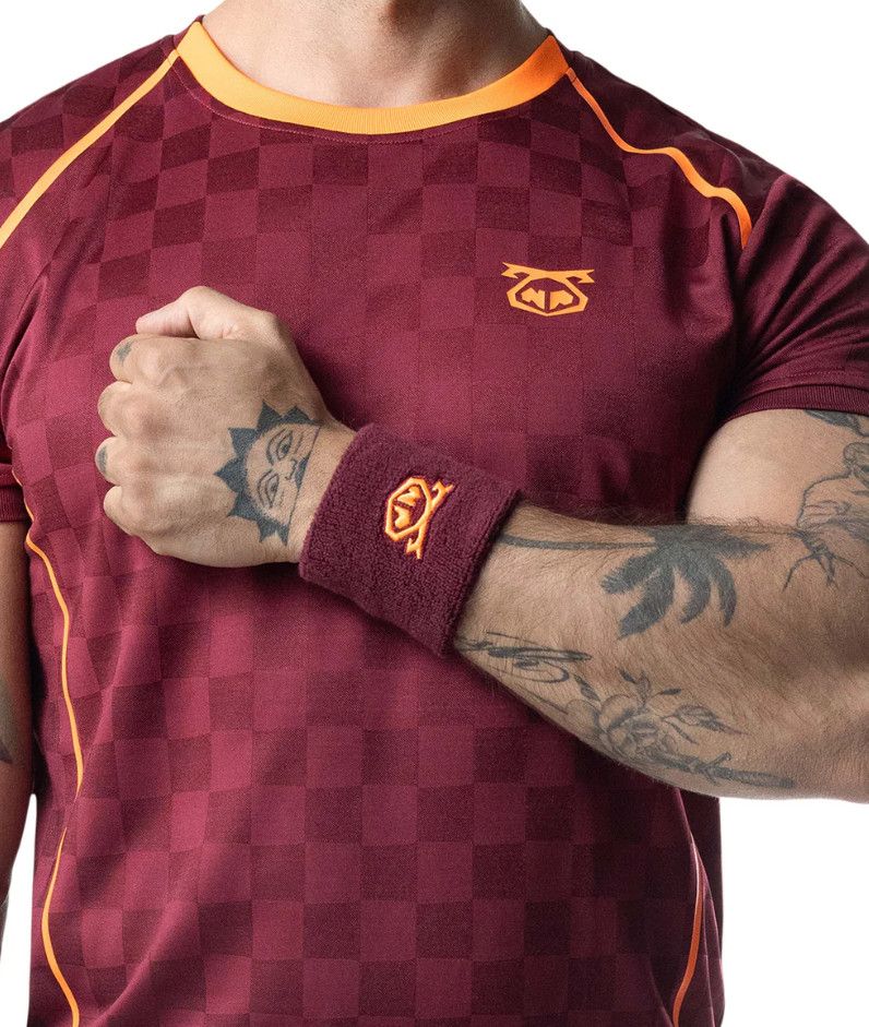 NASTY PIG SNOUT ARM BAND BURGUNDY & VIBRANT ORANGE OSFA NASTY PIG SNOUT ARM BAND BURGUNDY & VIBRANT ORANGE OSFA