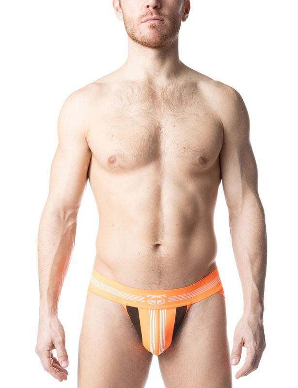 NASTY PIG HYPER JOCK STRAP VIBRANT ORANGE/WHITE/BLACK