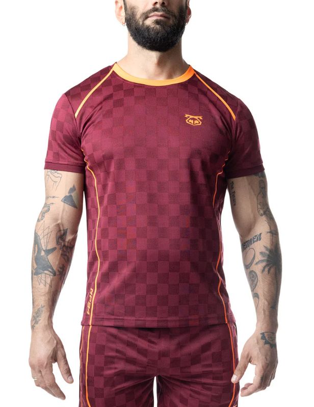NASTY PIG RIVAL TEE BURGUNDY/VIBRANT ORANGE NASTY PIG RIVAL TEE BURGUNDY/VIBRANT ORANGE