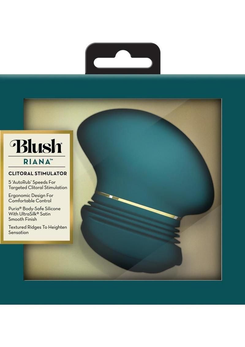 BLUSH RIANA CLITORAL STIMULATOR DARK TEAL BLUSH RIANA CLITORAL STIMULATOR DARK TEAL