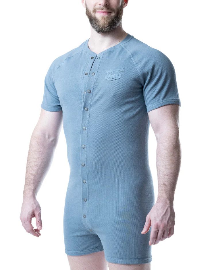 NASTY PIG UNION SUIT MIRAGE BLUE NASTY PIG UNION SUIT MIRAGE BLUE, Size: SMALL