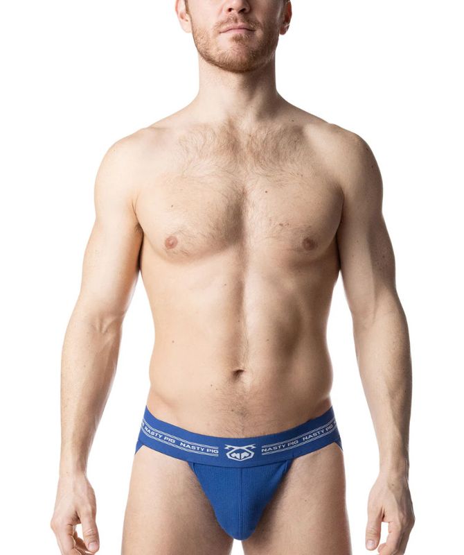 NASTY PIG CORE JOCK STRAP QUARTZ BLUE/WHITE
