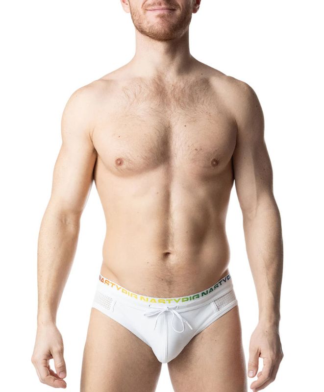 NASTY PIG PRISM PRIDE BIKINI WHITE/MULTI NASTY PIG PRISM PRIDE BIKINI WHITE/MULTI