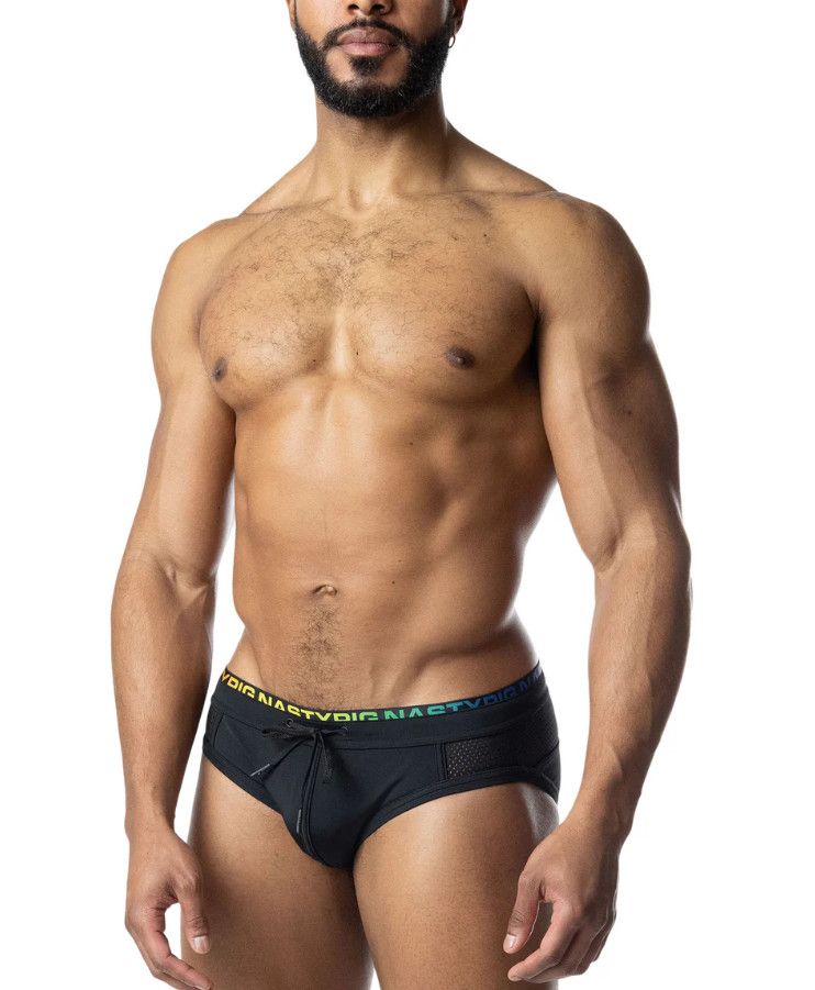 NASTY PIG PRISM PRIDE BIKINI BLACK NASTY PIG PRISM PRIDE BIKINI BLACK, Size: SMALL