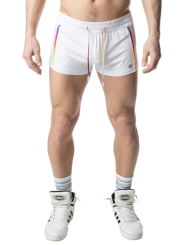 NASTY PIG AURA PRIDE TRUNK SHORT WHITE/MULTI NASTY PIG AURA PRIDE TRUNK SHORT WHITE/MULTI