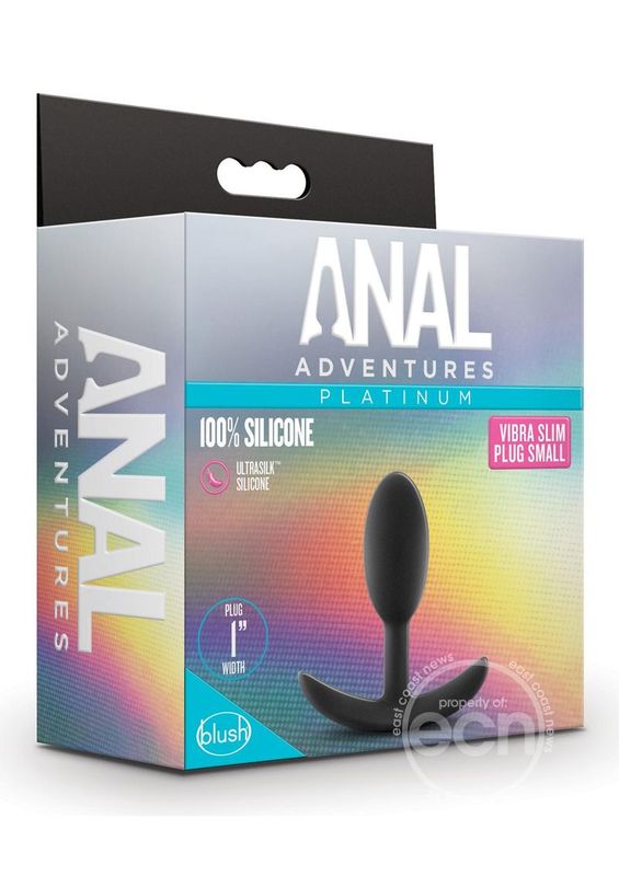 ANAL ADVENTURE PLATINUM VIBRA SLIM PLUG SM