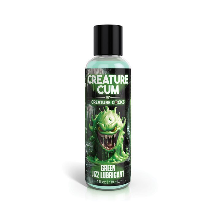 CREATURE COCKS CREATURE CUM GREEN WATER BASED LUBRICANT CREATURE COCKS CREATURE CUM GREEN WATER BASED LUBRICANT, Size: 4oz