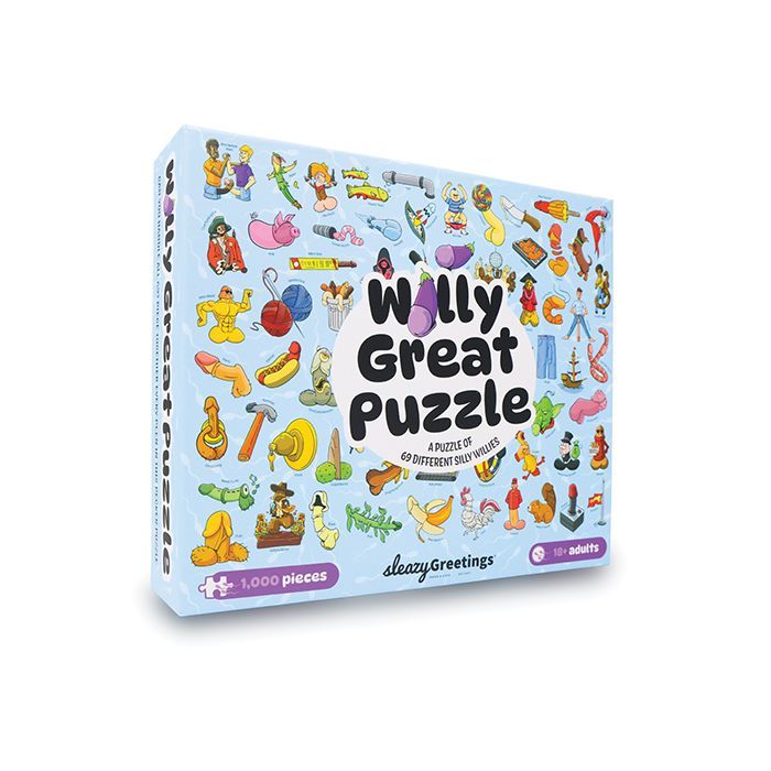SLEAZY GREETINGS WILLY GREAT PUZZLE 1000 PIECE JIGSAW PUZZLE