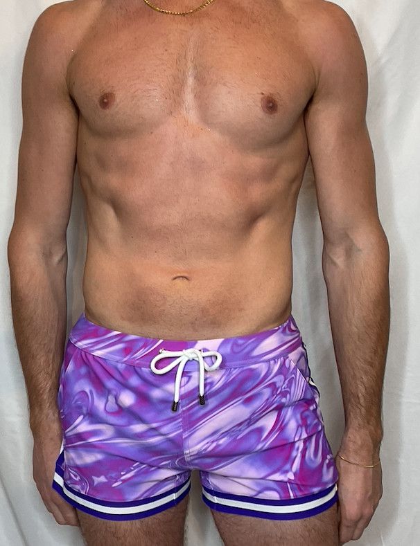 CHRIS TURK SWIM TO GYM SHORT WATERMARBLE PURPLE CHRIS TURK SWIM TO GYM SHORT WATERMARBLE PURPLE