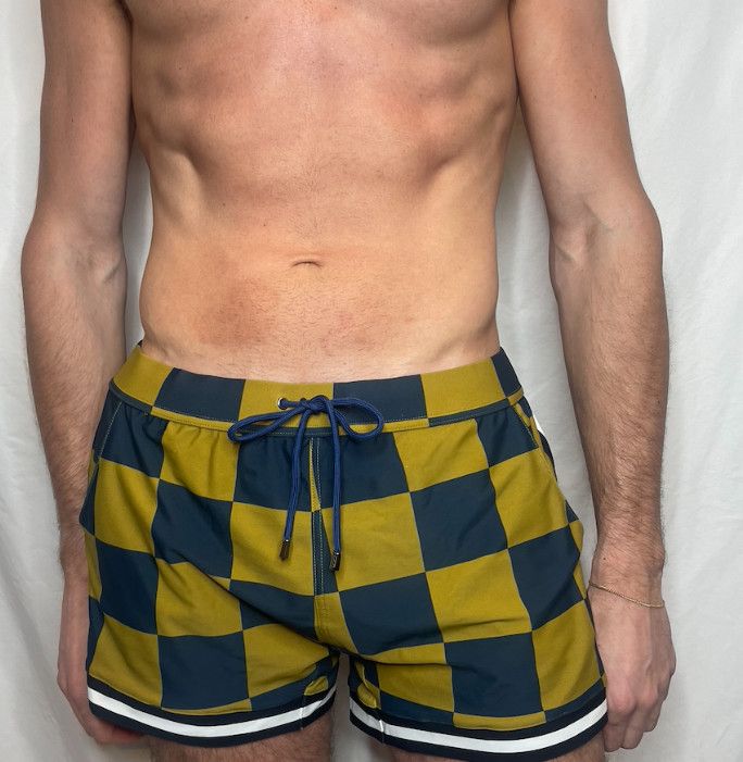 CHRIS TURK SWIM TO GYM SHORT GREEN CHECKER CHRIS TURK SWIM TO GYM SHORT GREEN CHECKER