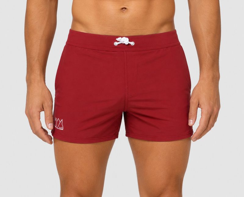 CHRIS TURK SWIM TO GYM HEARTS DESIRE SHORT RED CHRIS TURK SWIM TO GYM HEARTS DESIRE SHORT RED