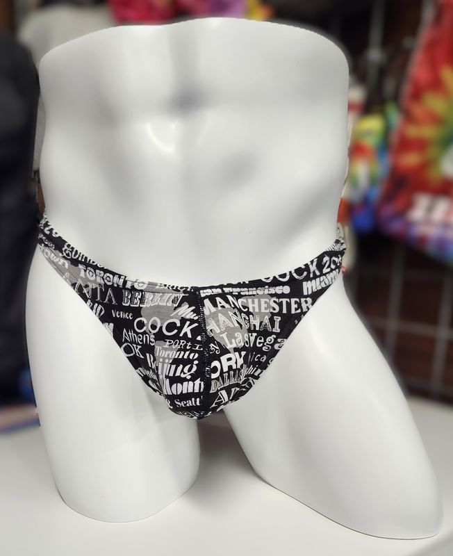 COCKSOX CX05MD MODAL THONG VICENNIAL BLACK
