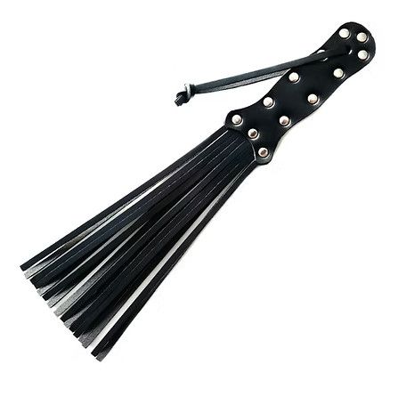 ROUGE LEATHER SPIRAL PADDLE BLACK