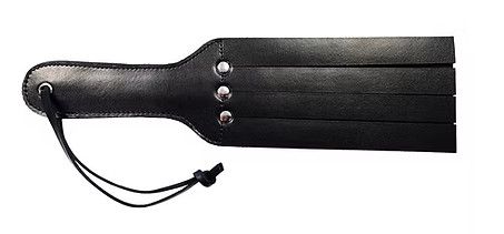 ROUGE LEATHER 4 STRAP PADDLE BLACK