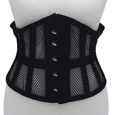 ROUGE BLACK MESH CORSET