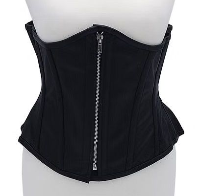 ROUGE LEATHER CORSET BLACK