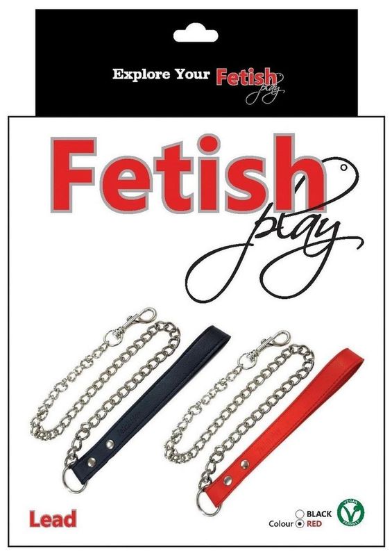 FETISH PLAY VEGAN LEATHER & CHAIN LEAD