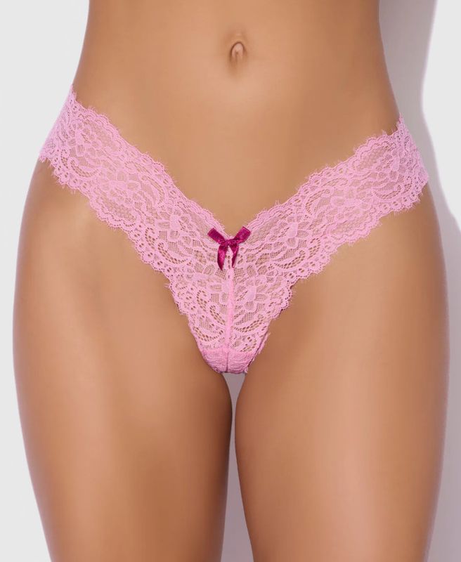LANA LACE V THONG BUBBLEGUM PINK