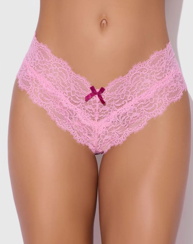 LANA LACE V FRONT G-STRING BUBBLEGUM PINK