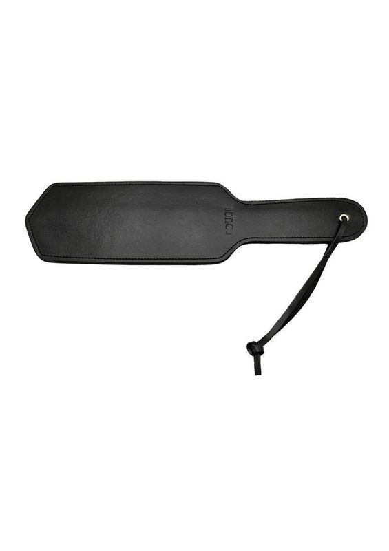 ROUGE BLACK LEATHER PADDLE WITH GOLD COLOR ACCESSORIES