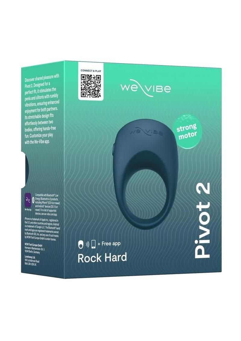 WE-VIBE PIVOT 2 VIBRATING COCK RING SLATE WE-VIBE PIVOT 2 VIBRATING COCK RING SLATE