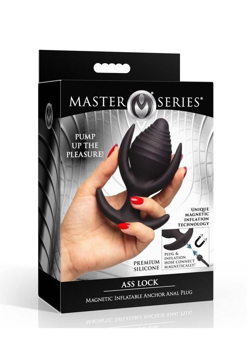 MASTER SERIES ASS LOCK MAGNETIC INFLATABLE SILICONE ANCHOR PLUG MASTER SERIES ASS LOCK MAGNETIC INFLATABLE SILICONE ANCHOR PLUG