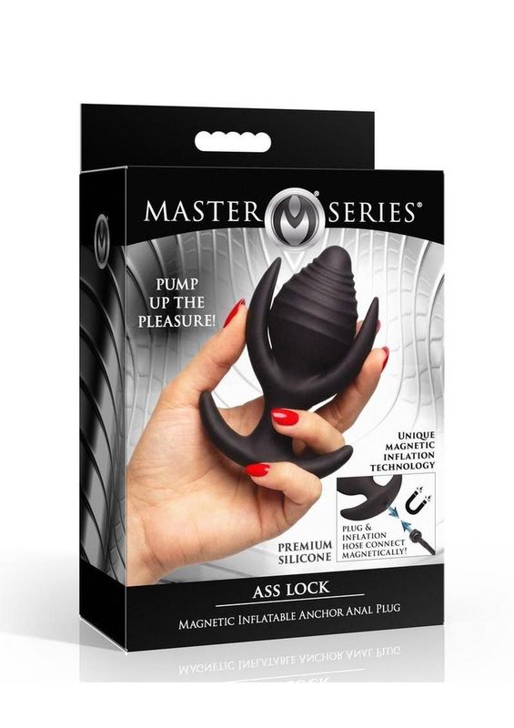 MASTER SERIES ASS LOCK MAGNETIC INFLATABLE SILICONE ANCHOR PLUG