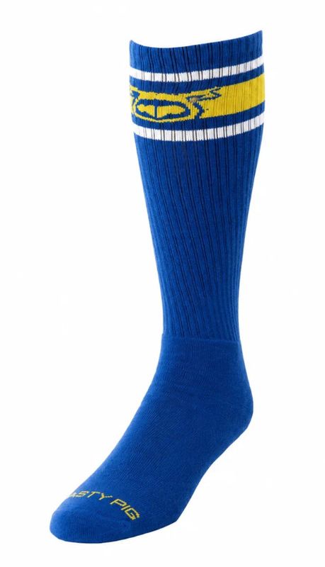 NASTY PIG HOOK'D UP SPORT SOCKS 3.0 CADET BLUE/GOLDENROD/WHITE