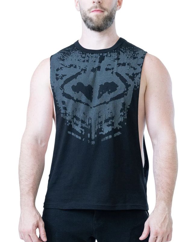NASTY PIG CHAOS SHREDDER TANK TOP BLACK NASTY PIG CHAOS SHREDDER TANK TOP BLACK