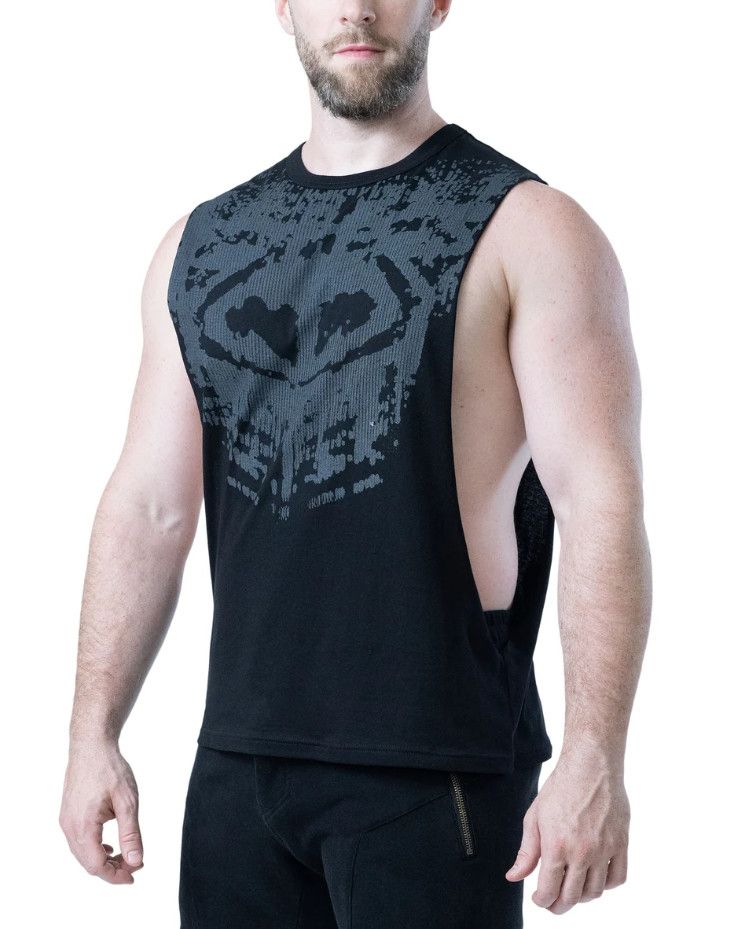 NASTY PIG CHAOS SHREDDER TANK TOP BLACK NASTY PIG CHAOS SHREDDER TANK TOP BLACK, Size: SMALL