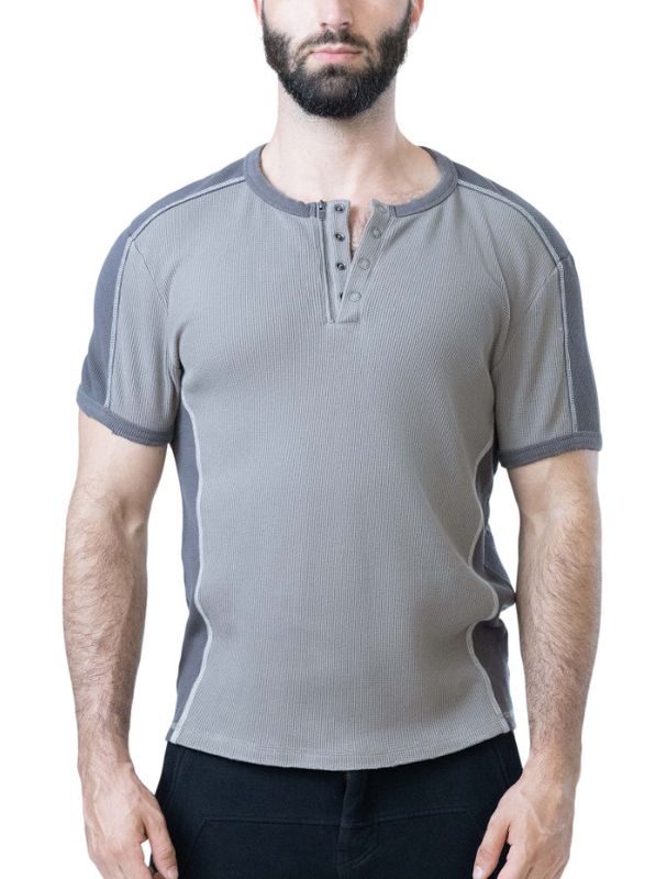 NASTY PIG THERMO HENLEY SHIRT SHARK GREY/FOSSIL GREY NASTY PIG THERMO HENLEY SHIRT SHARK GREY/FOSSIL GREY