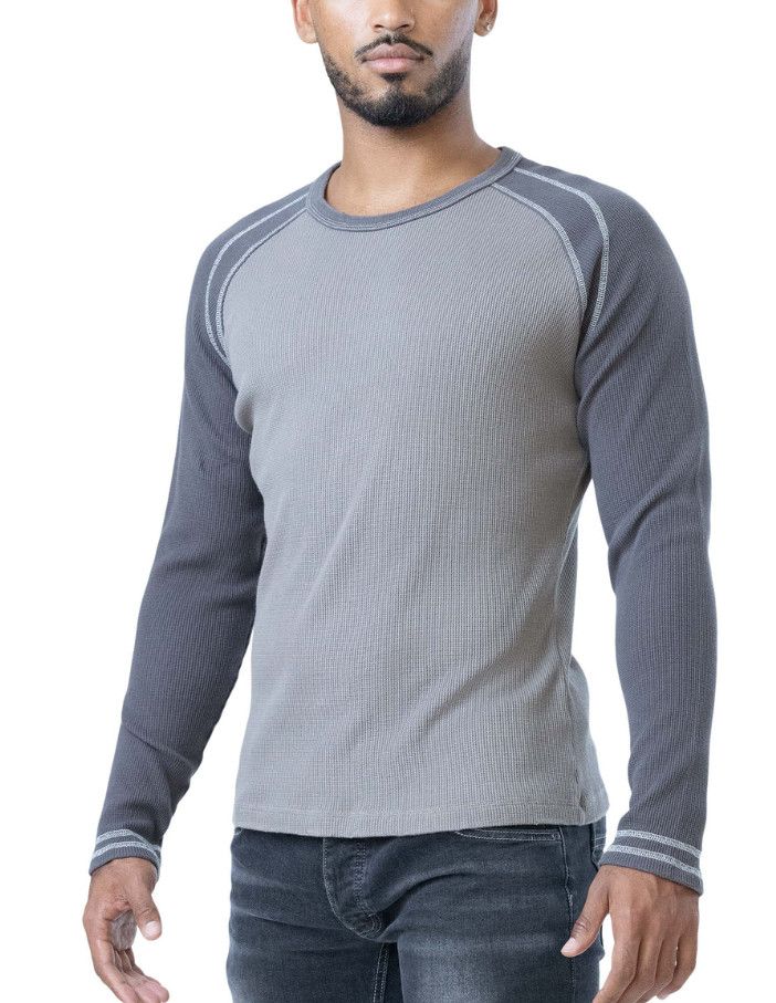 NASTY PIG THERMO LONG SLEEVE SHARK GREY/FOSSIL GREY NASTY PIG THERMO LONG SLEEVE SHARK GREY/FOSSIL GREY, Size: SMALL