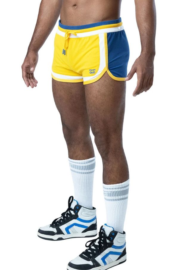 NASTY PIG DEADLIFT TRUNK SHORT GOLDENROD/CADET BLUE/WHITE NASTY PIG DEADLIFT TRUNK SHORT GOLDENROD/CADET BLUE/WHITE, Size: SMALL