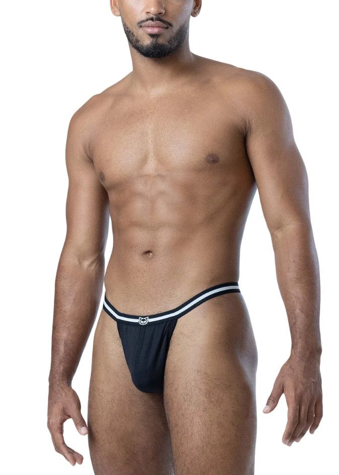 NASTY PIG DEADLIFT THONG BLACK/WHITE NASTY PIG DEADLIFT THONG BLACK/WHITE, Size: SMALL