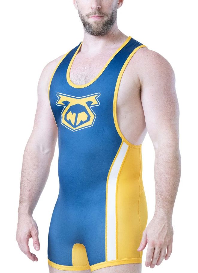 NASTY PIG DEADLIFT SINGLET CADET BLUE/GOLDENROD/WHITE NASTY PIG DEADLIFT SINGLET CADET BLUE/GOLDENROD/WHITE, Size: SMALL