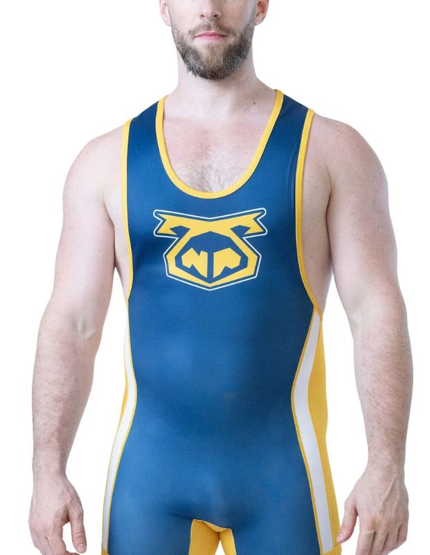 NASTY PIG DEADLIFT SINGLET CADET BLUE/GOLDENROD/WHITE NASTY PIG DEADLIFT SINGLET CADET BLUE/GOLDENROD/WHITE