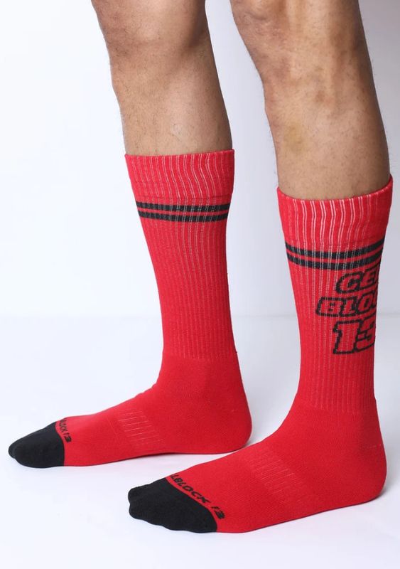 CELLBLOCK 13 STARTER CREW SOCK RED