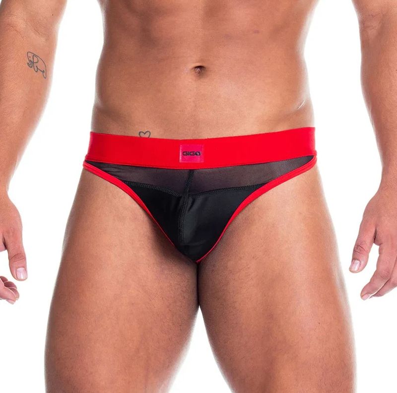 GIGO SKIN RED G-STRING RED/BLACK