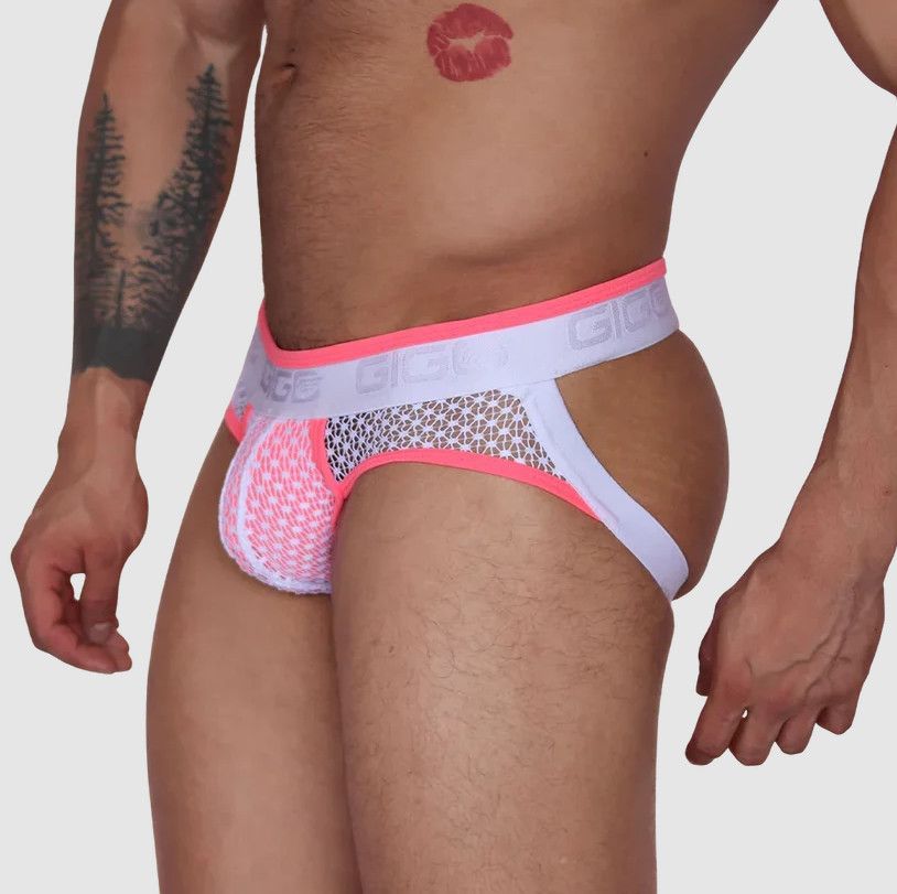GIGO NET FUCHSIA JOCK THONG GIGO NET FUCHSIA JOCK THONG, Size: SMALL