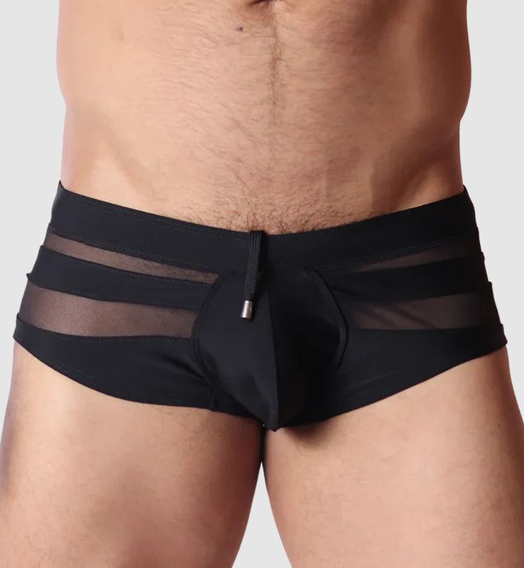 GIGO PANEL BLACK SWIM BRIEF