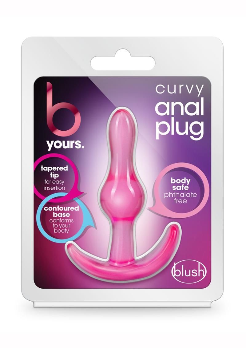 B YOURS CURVY ANAL PLUG PINK B YOURS CURVY ANAL PLUG PINK