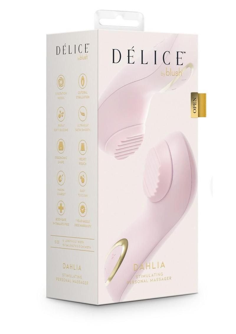 DELICE DAHLIA ROTATING STIMULATING PERSONAL MASSAGER PINK DELICE DAHLIA ROTATING STIMULATING PERSONAL MASSAGER PINK