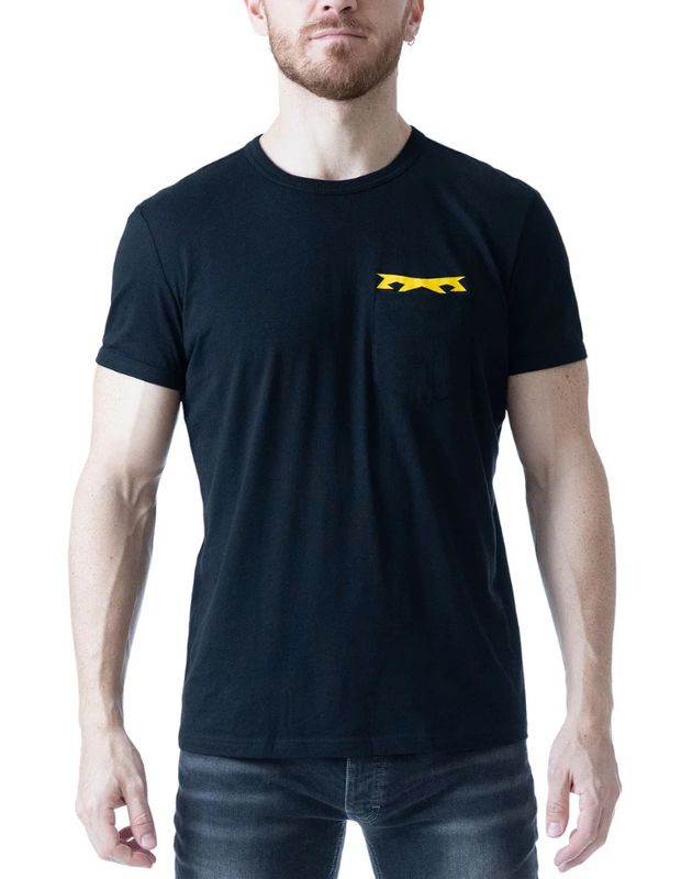 NASTY PIG INDUCTION TEE BLACK/CADMIUM YELLOW NASTY PIG INDUCTION TEE BLACK/CADMIUM YELLOW